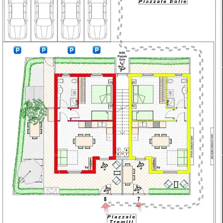 Conero Casa T8- Di Numana In Piazzale Tremiti 8 Con Parcheggio Esclusivo Giardino E Barbecue 马瑟利